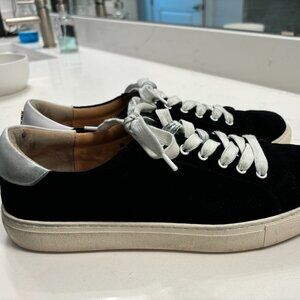 Men's Black Velvet Sneakers